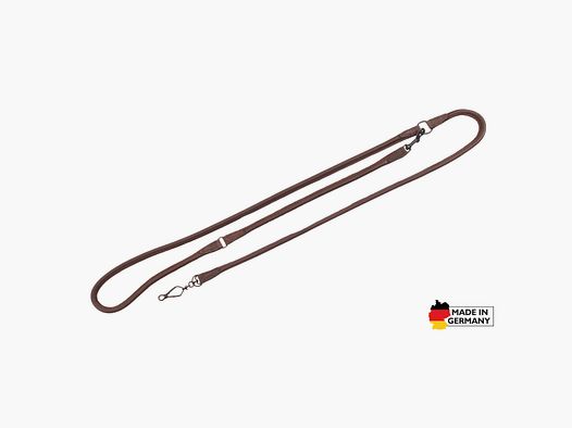 Shoulder strap made of elk leather, round stitched, 1.85m