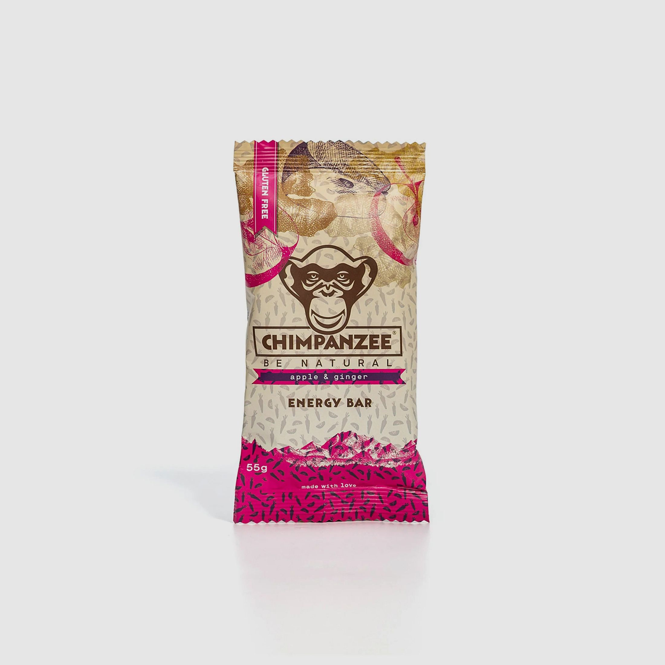 Chimpanzee Riegel Energy Bar Apfel Ingwer