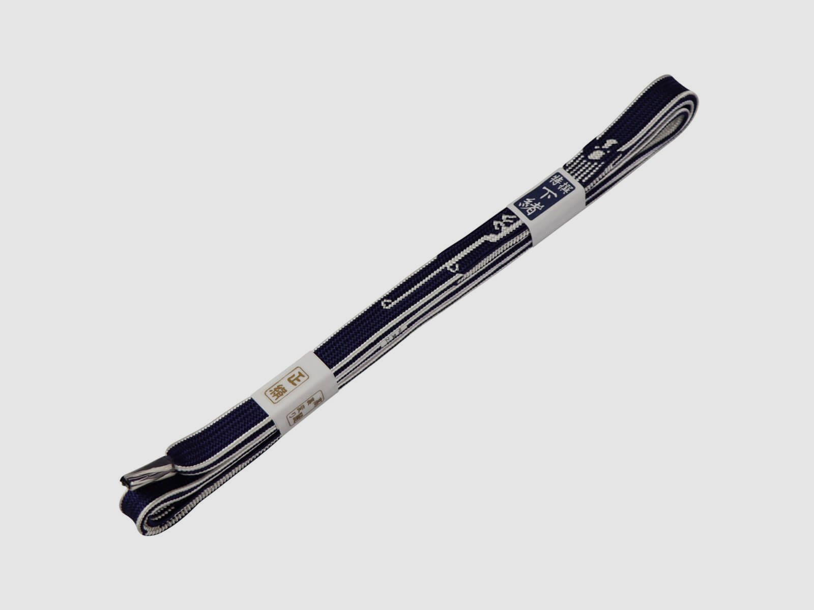 Sageo Korai-Uragawari Japan Seide Blau/Wei mit eingearbeitetem Drache