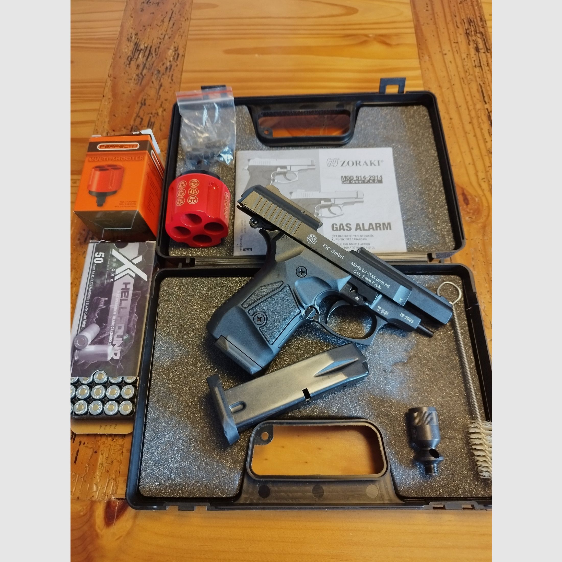 Zoraki 914-P Schreckschusswaffe 9mm PAK schwarz Sylvester Set !!Neuware!! 