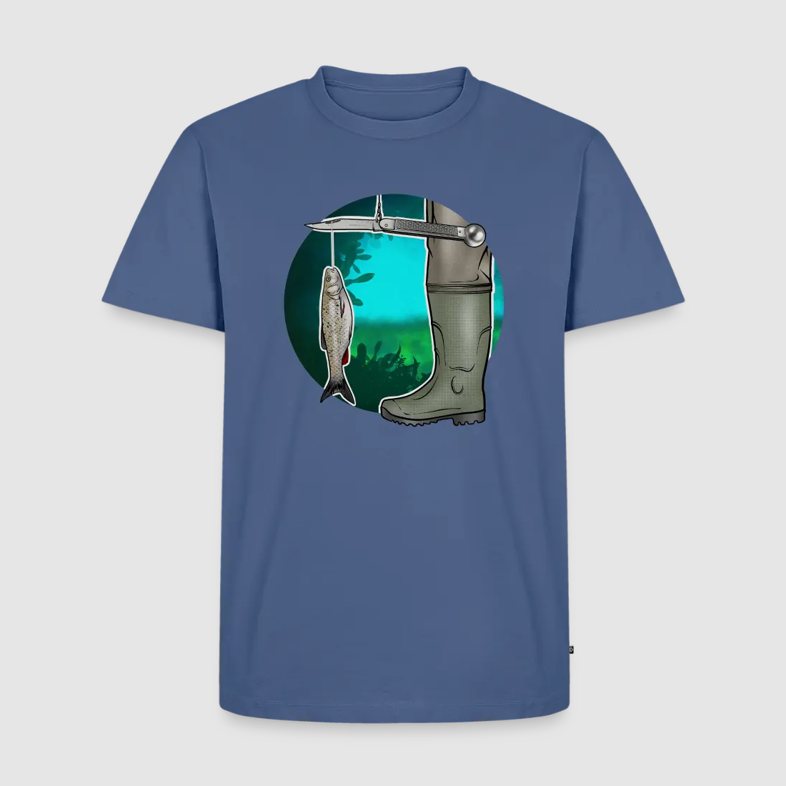 PUMA Men´s Premium T-Shirt "Waagemesser – Petri Heil"