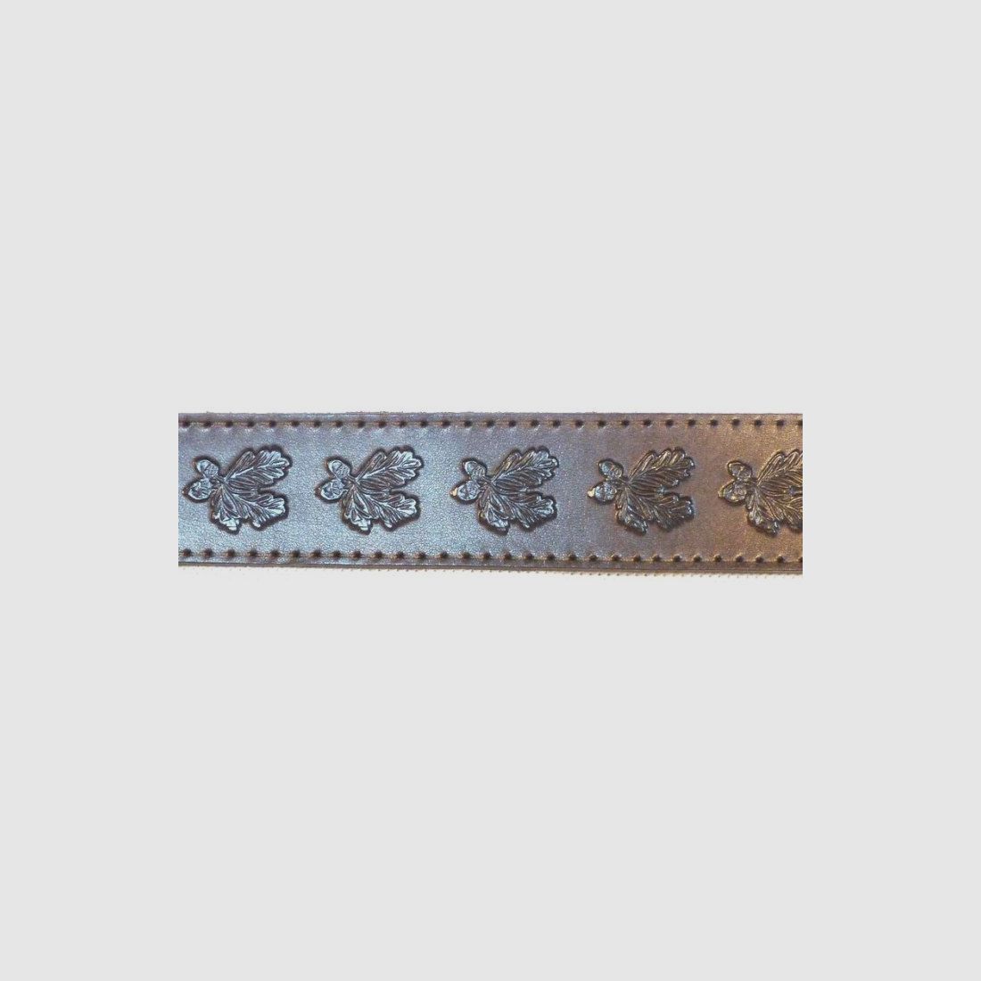 Bretelle décorative en cuir pour arme / feuilles de chêne, image 2 sur 4
