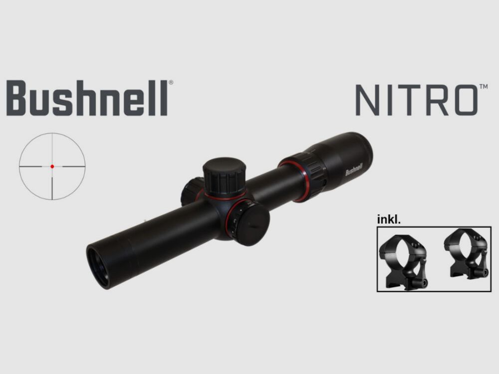 Paquete completo Brenner BR20 Polymer .30-06Spring. con Bushnell NITRO 1-6x24