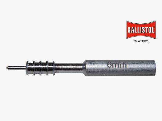 Adaptador de parche Ballistol de aluminio, Ø 6,0 mm (rosca interna de 1/8")
