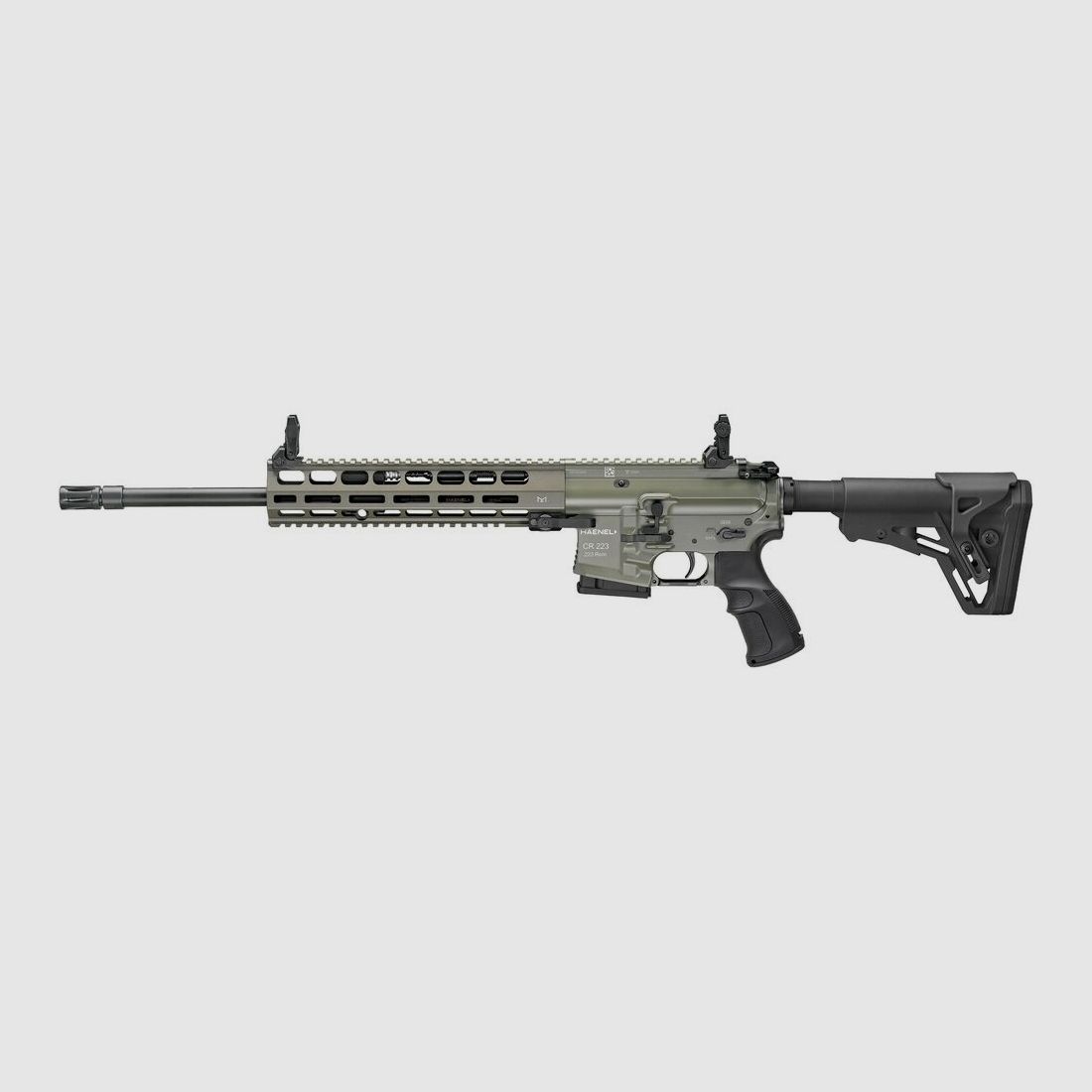 Haenel semi-automatic rifle CR 223 M-LOK handguard .223 Rem. barrel length 423 mm | Direct trigger long olive sporty approved