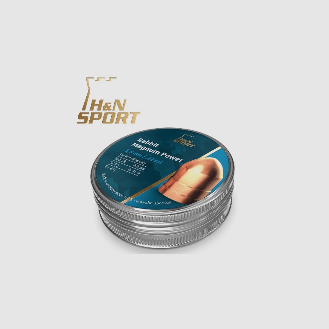 H&N Rabbit Magnum Power Pallini cal. 5,50 mm. Latta 200 pz. di 1,64 g.