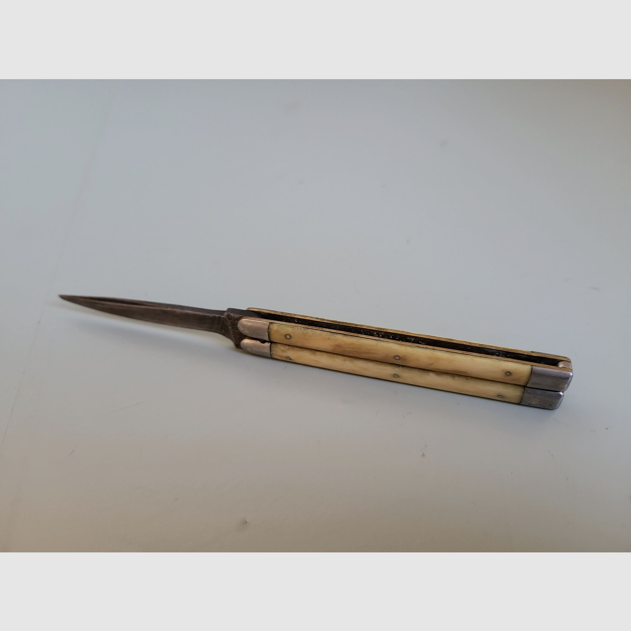 Antike Bonsa Böntgen & Sabin Solingen Taschenmesser - 1890er Jahre - Horn Griff
