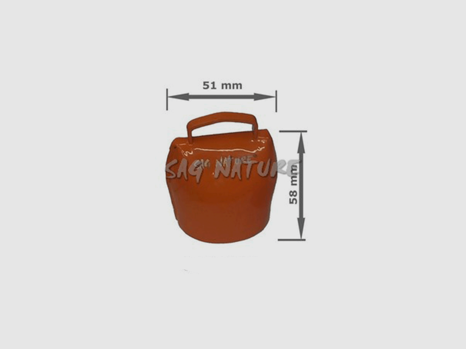 SAG NATURE – CAMPANA ORANGE 03 IN BLISTER – HEIGHT CM 5.8 WIDTH CM 5.1