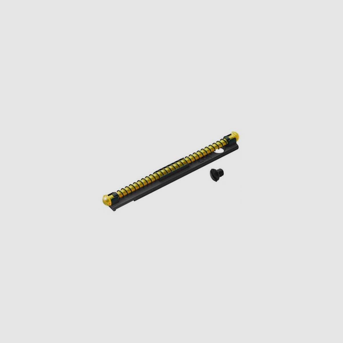 Front sight with yellow fiber optic