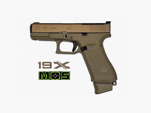 PISTOLA GLOCK 19X MOS "COYOTE" 9X19
