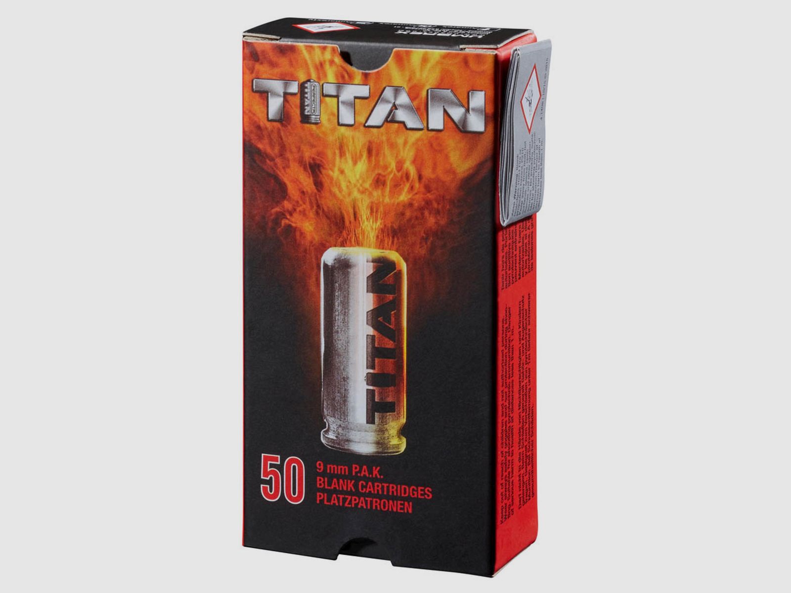 Umarex 4.1321-1 Perfecta Titan Platzpatronen 9 mm P.A.K. 50 Schuss Pyro