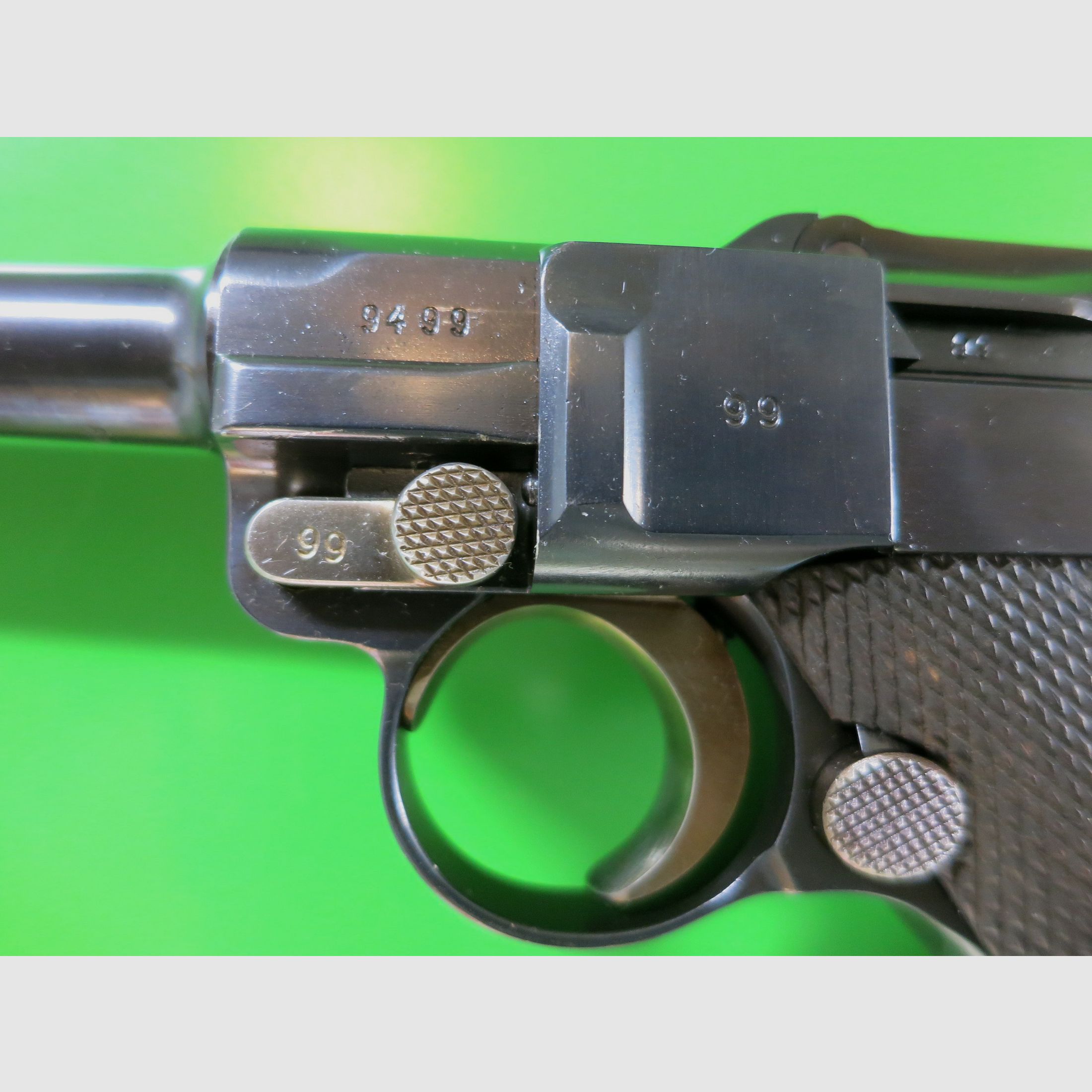 Mauser Oberndorf S/42 1936, Pistole 08 P08, 9 mm Luger, nummerngleich + perfekt!     #11, Bild 3 von 13