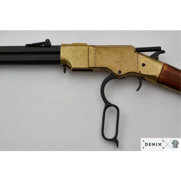 Decorative replica by Denix of the Henry rifle from the Civil War. HENRY CIVIL WAR RIFLE USA 1860 WINCHESTER, image 5 of 14
