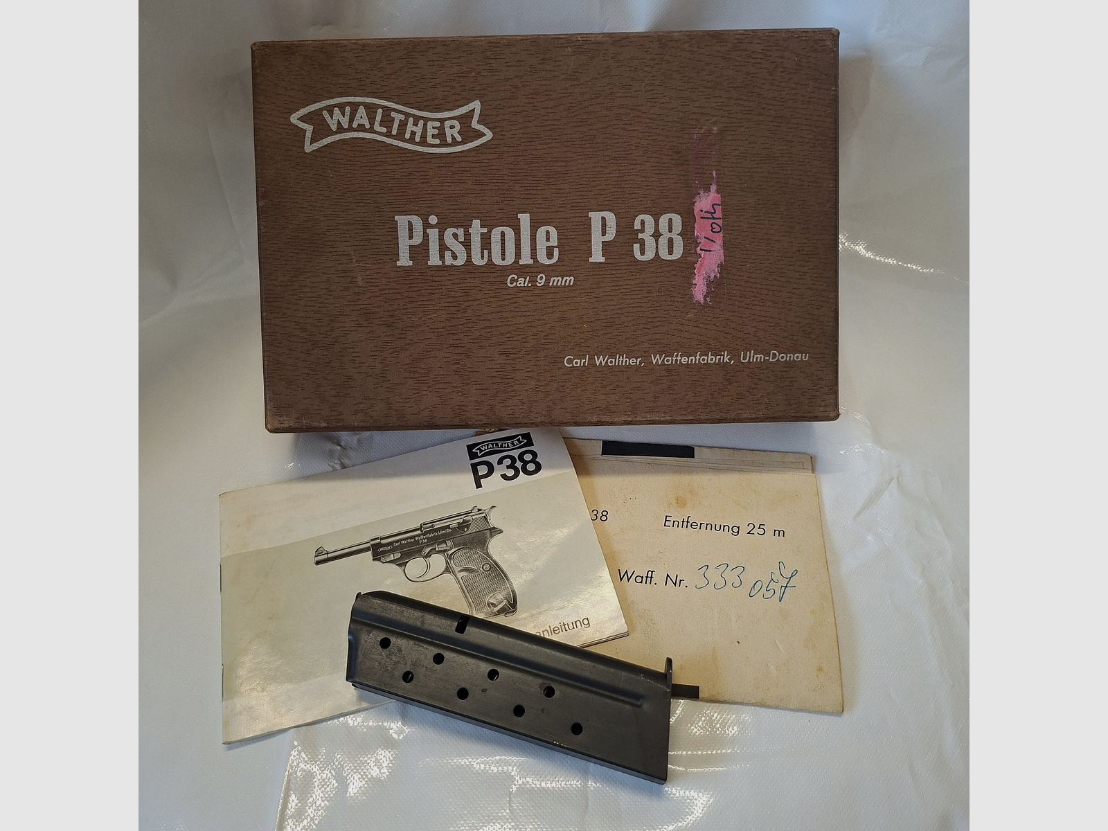 Walther P 38 und Wechselsystem P 38 22 lr
