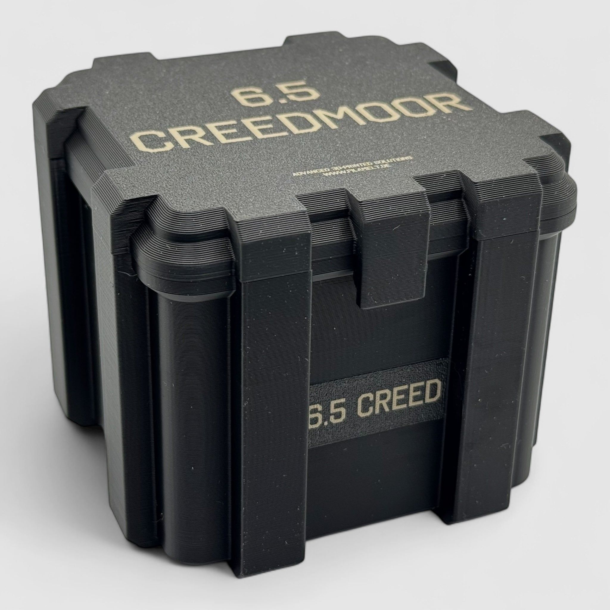 Filamelt ammunition box / Ammo Box .375 CheyTac - cartridge box 'flip lid' - 20 / 25 / 50 / 100 rounds