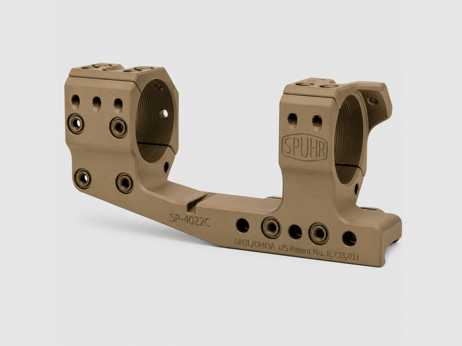 Spuhr Ø34 H38mm FDE Cantilever Blockmontage