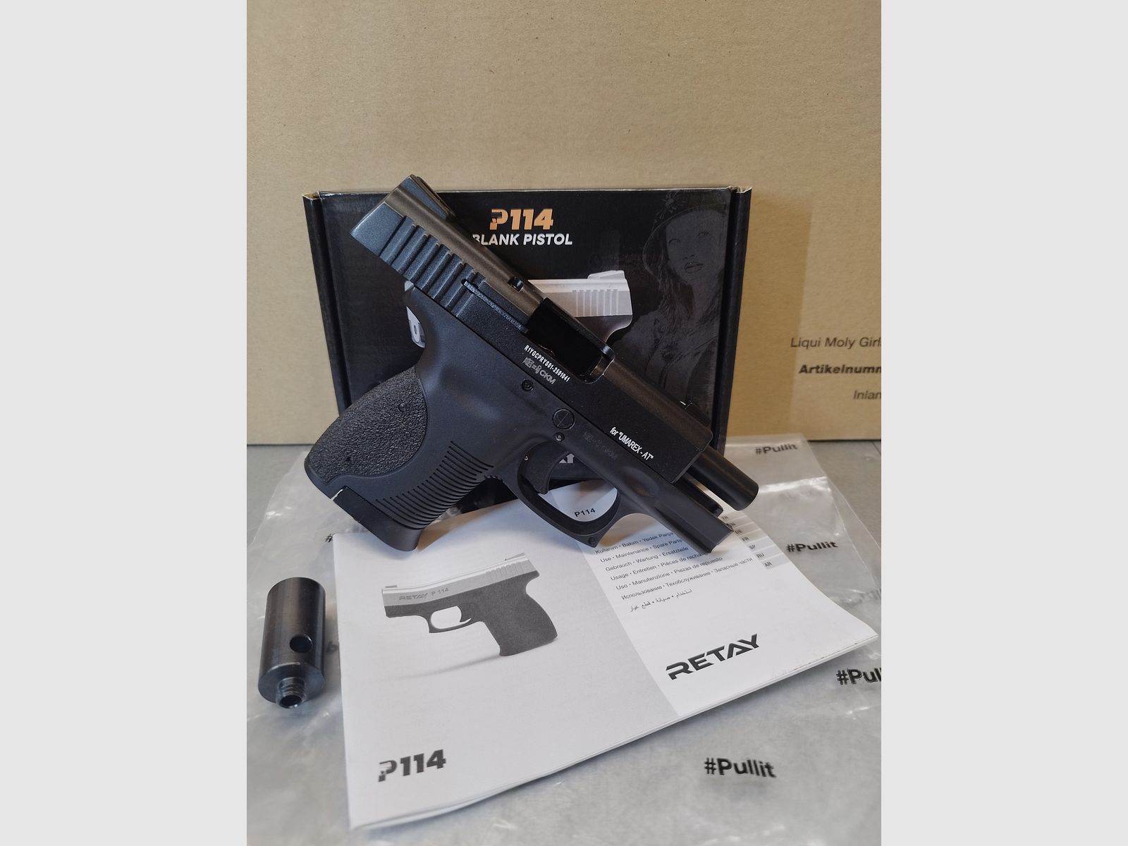 Retay P114 Pistolet alarmowy 9mm P.A.K oksydowany !!Nowa broń!!