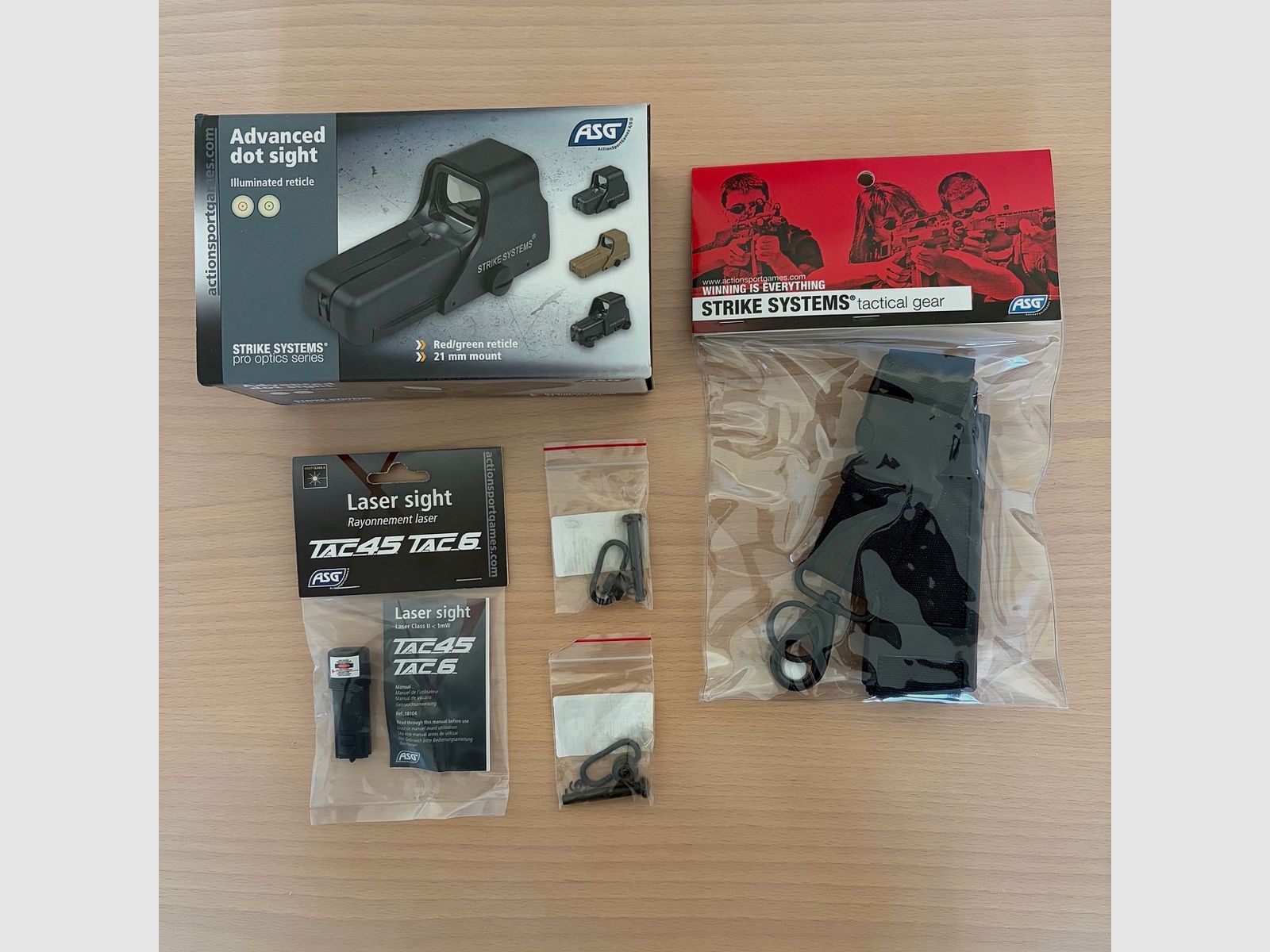 ASG TAC 6 mit Zweibein 6mm BB NEU + Zubehör