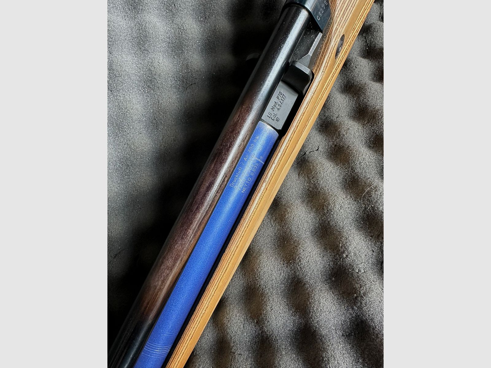 Feinwerkbau P70 Links match rifle precharged air rifle wooden stock