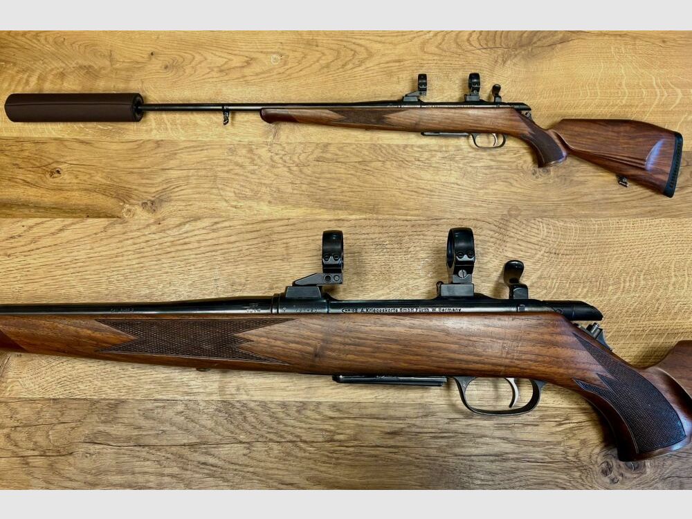 Karabinek Krico Kriegescorte z tłumikiem dźwięku, bezpieczny karabin powtarzalny