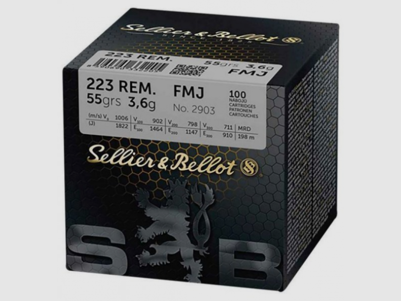 223 Remington S&B FMJ 55gr VE100