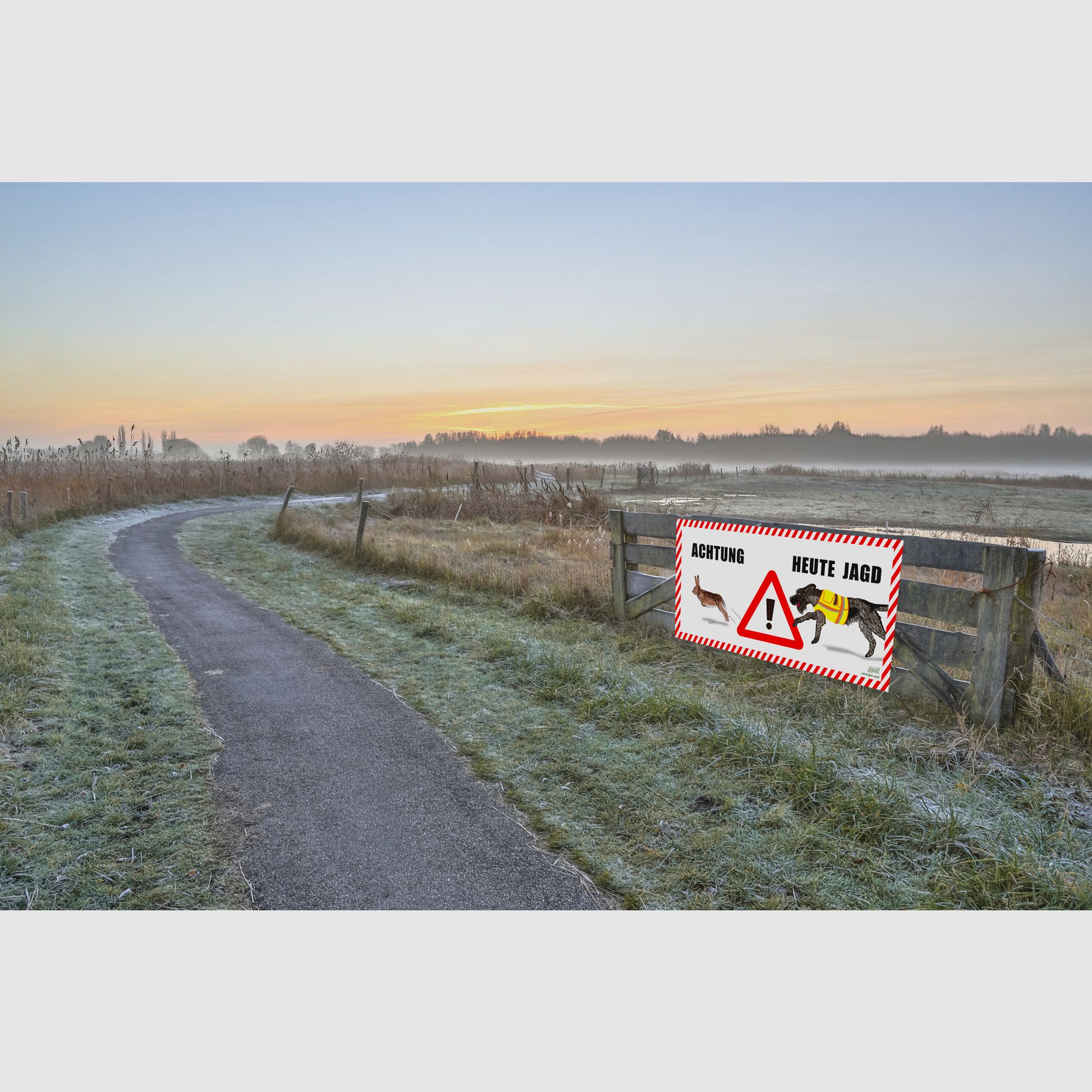 Seissiger Warnbanner Treibjagd PVC 2m x 1m
