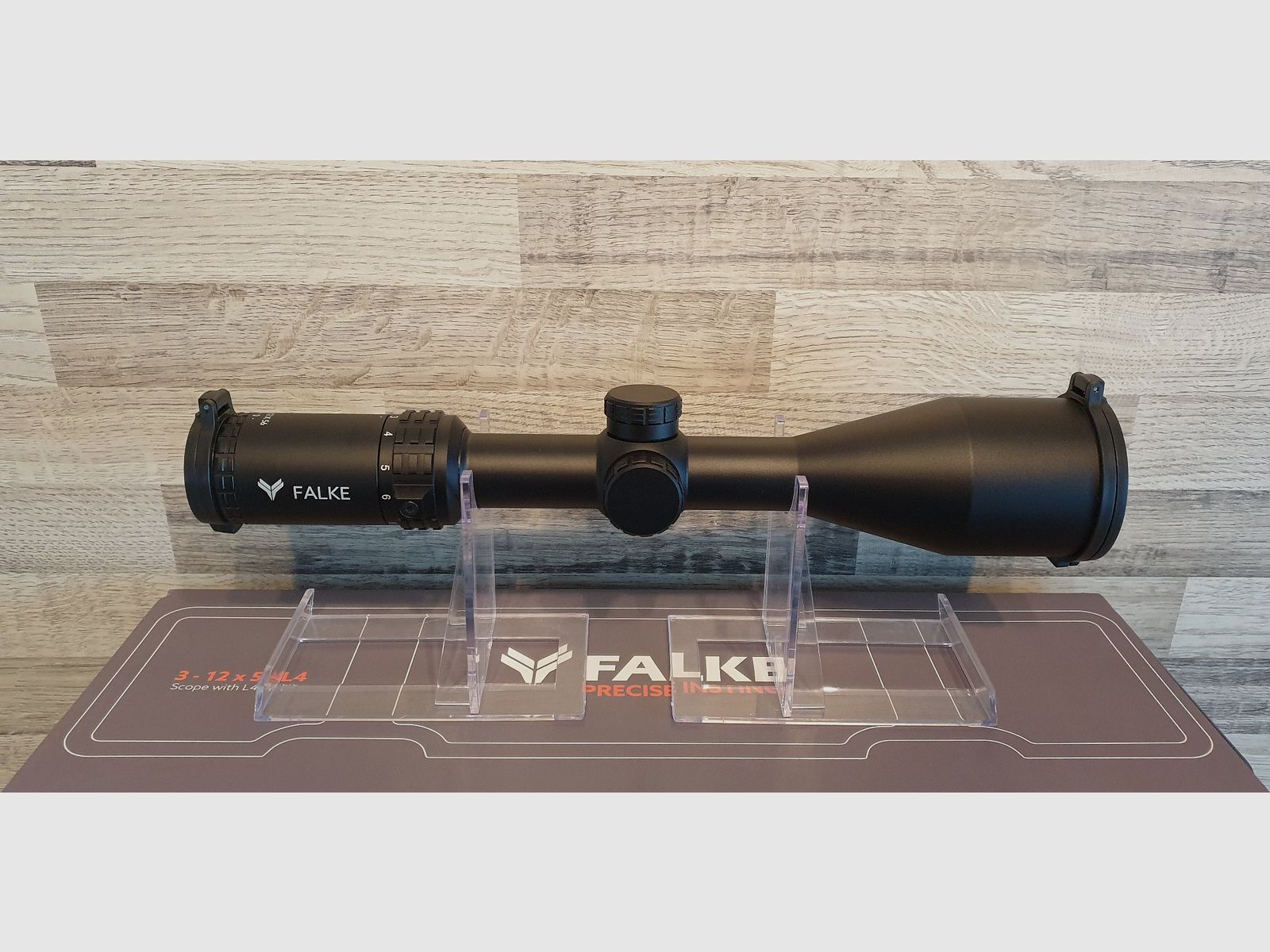 Producto nuevo del comercio especializado - Mira telescópica FALKE 3-12x56 L4 retícula 4 con punto de luz