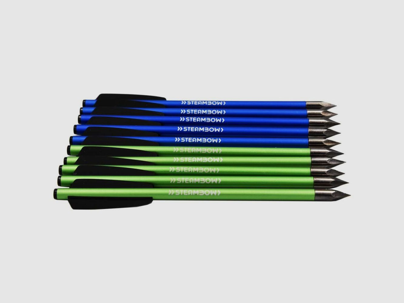 Steambow AR-Series – Pijlen Sporteditie, groen/blauw