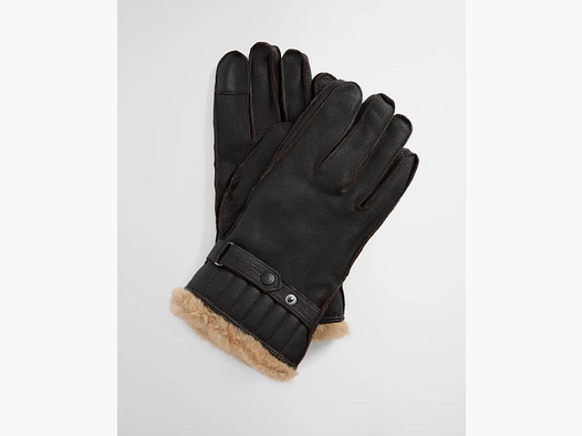 Guantes de Cuero para Hombre Barbour Marrón