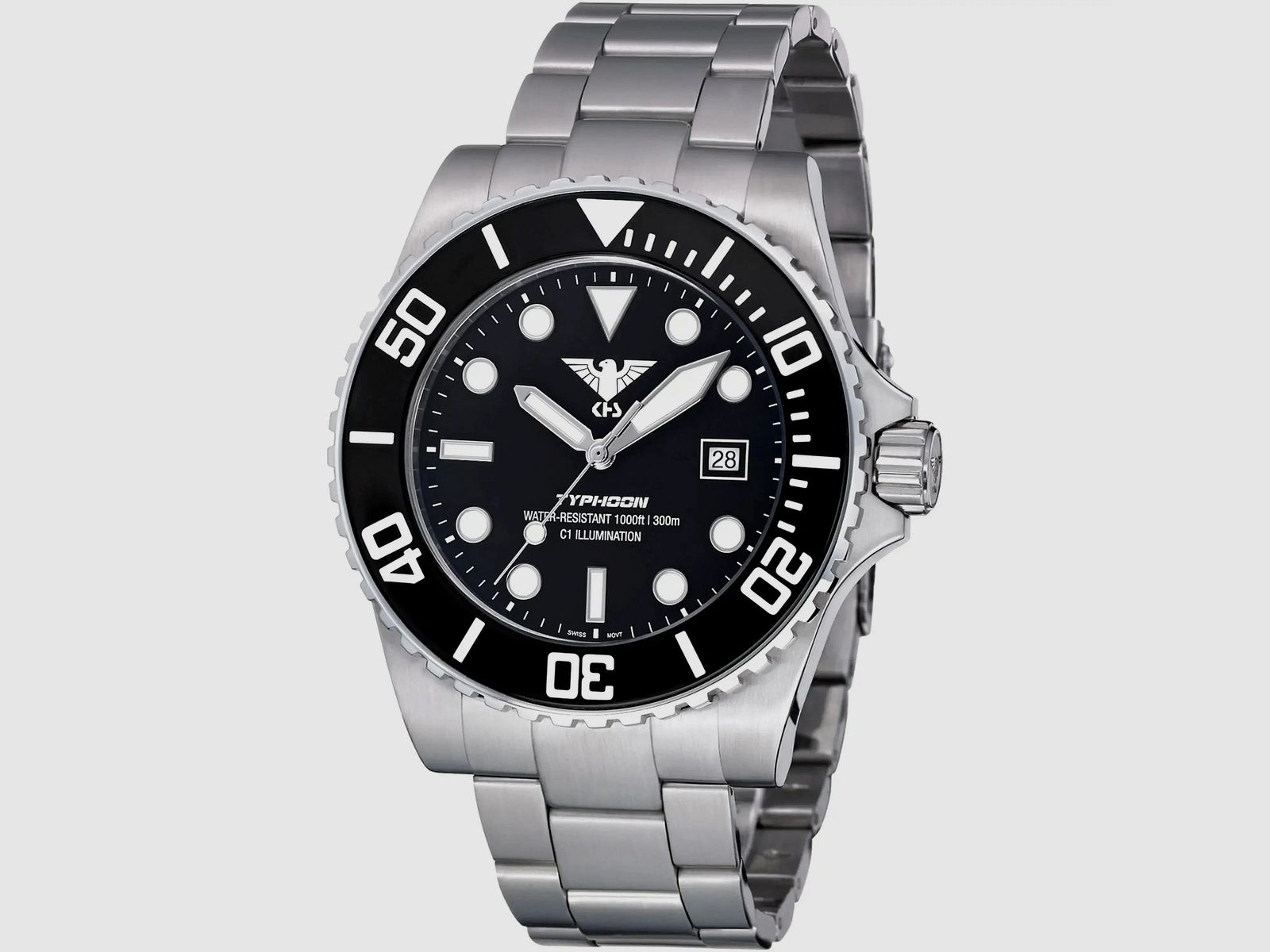 KHS KHS Armbanduhr Typhoon Steel Stahlband