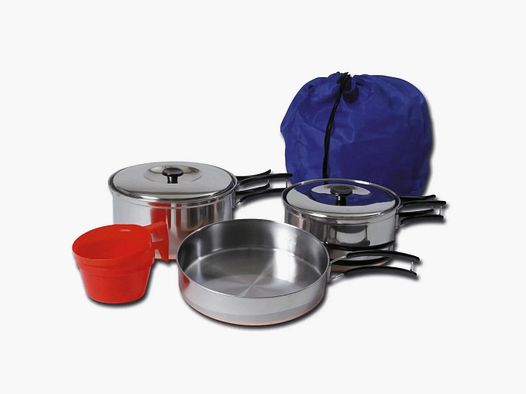 Set de cuisine Mil-Tec en acier inoxydable pour 2 personnes
