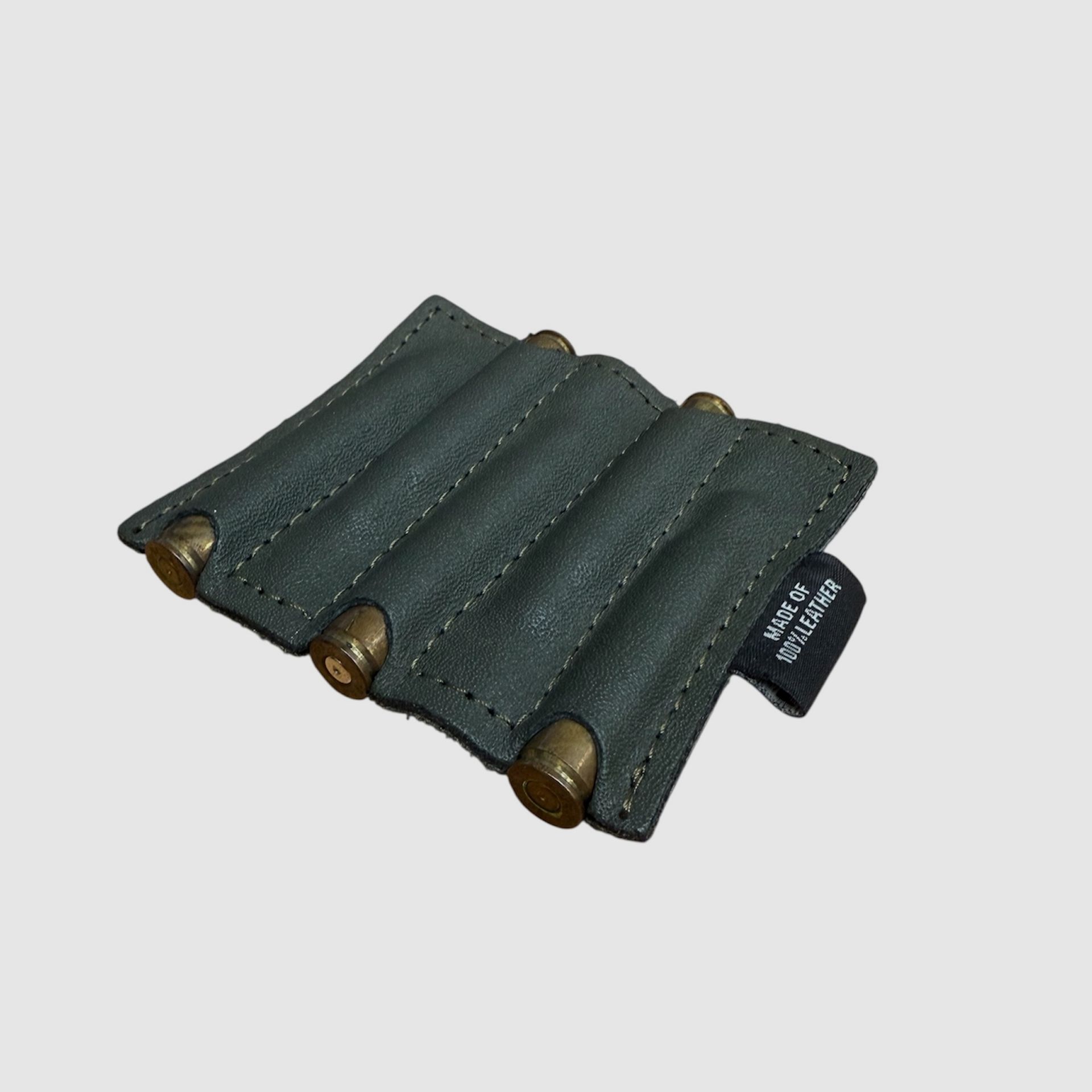 Waidmann leather rifle cartridge pouch, image 1 of 2