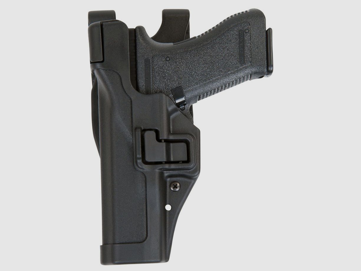 BLACKHAWK! SERPA Dienstholster mit automatischer Verriegelung Level 3 (linkshändig) – Beretta 92/96