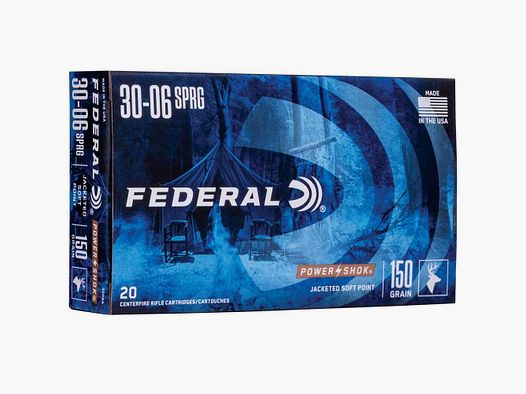 .30-06 Spr. TLM Power Shok 9,7g/150grs. Federal Ammunition