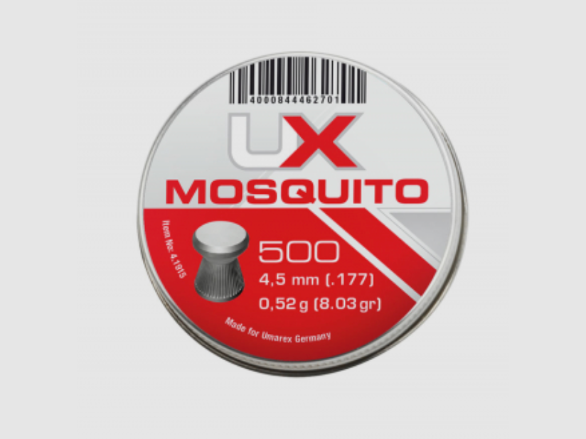 Umarex 4.1915 Mosquito Pellets Diabolos Runddose .177 cal 500 Stk. 4,5 mm 0,52g, Bild 1 von 2