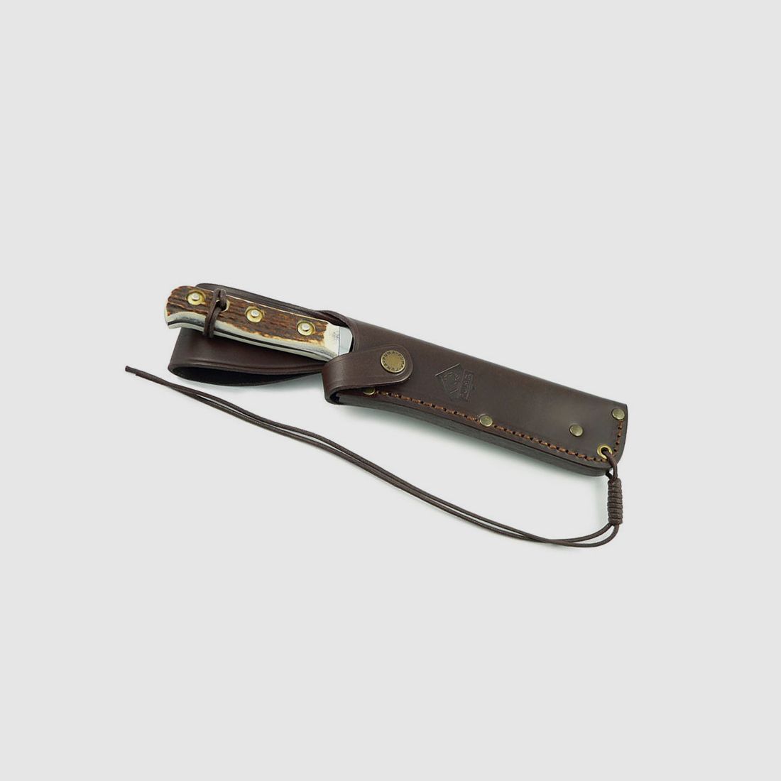 Jagdmessser Puma Bowie Stahl 1.4125 KlingelĂ¤nge 15,6 cm inklusive Lederscheide (P18)