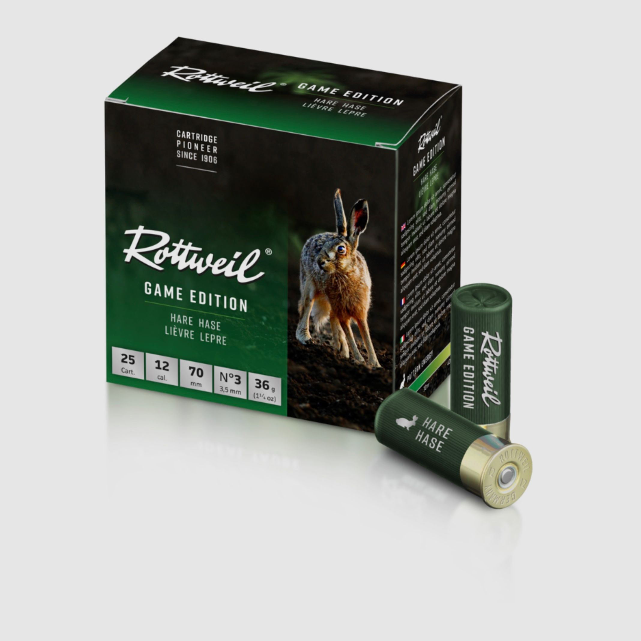 Rottweil 2403364 ROTTWEIL Game Edition Hase 12/70 3,5 mm