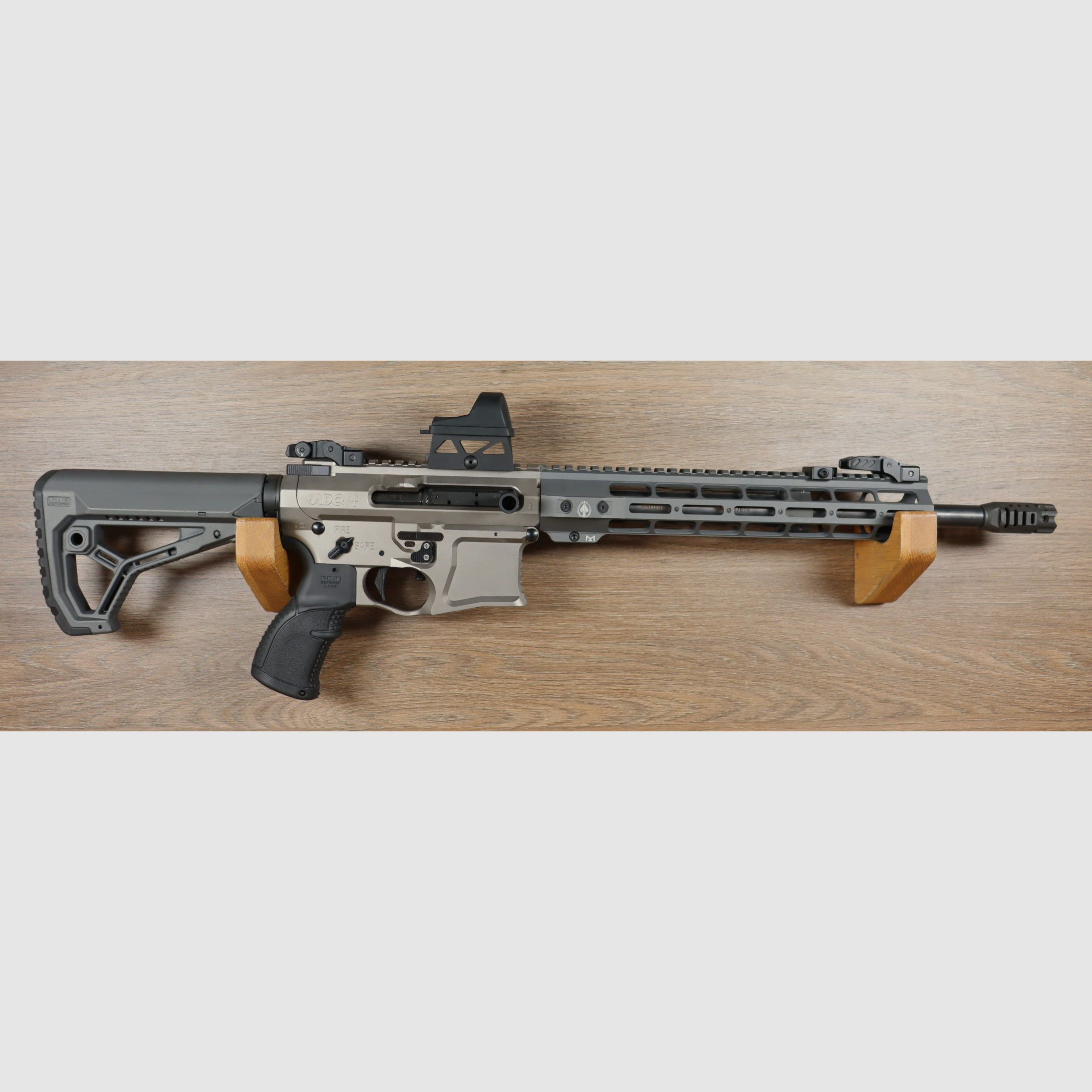 AR15 Wettbewerb, grau mit zweitem Lauf 12,5 ", Bild 1 von 4