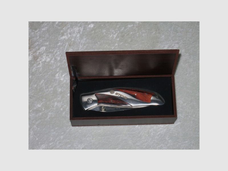Steyr CVT Taschenmesser mit Pakkaholz Elementen in Box, Herbertz 216211