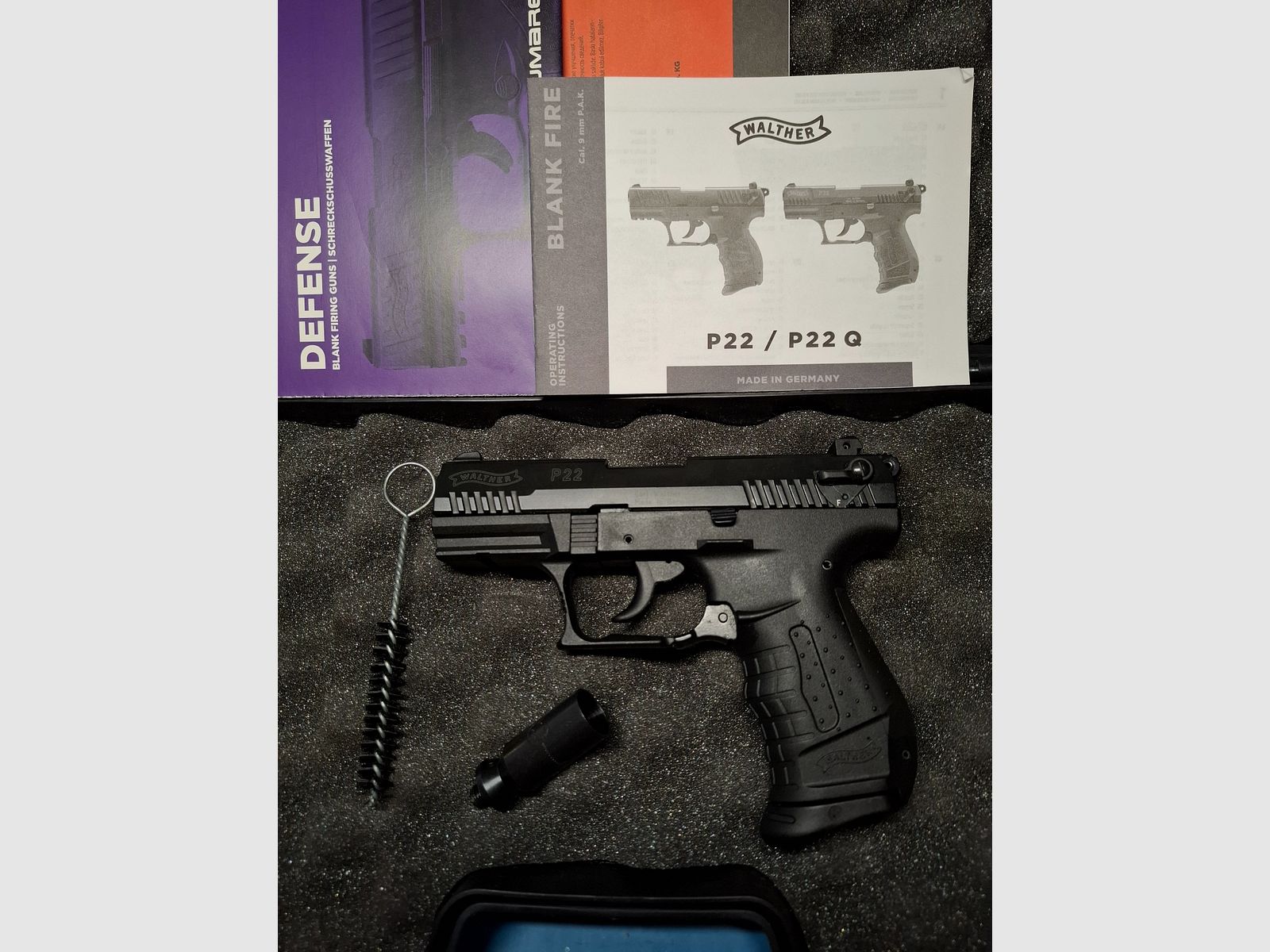 Walther P22 9mm P.A.K. PTB 778 "like new, zdjęcie 1 z 5