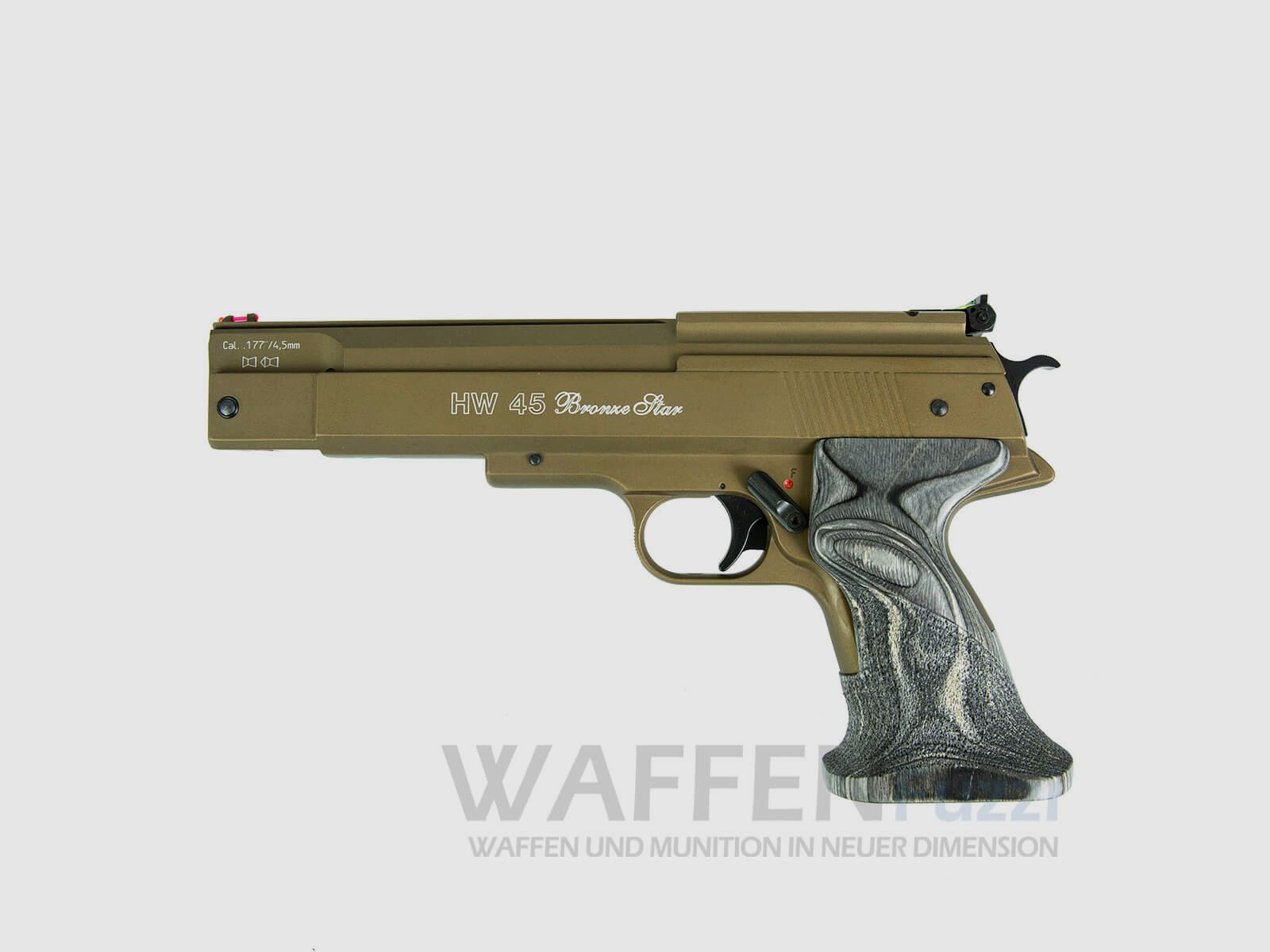 HW 45 Brązowy Pistolet Pneumatyczny Weihrauch Kaliber 4,5mm Diabolo