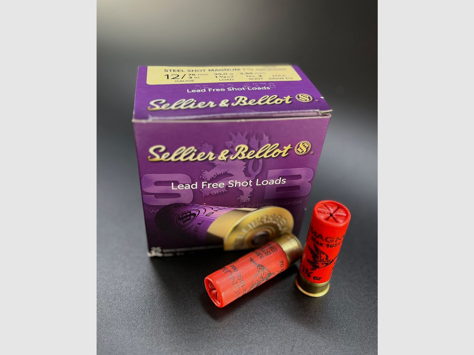 Sellier & Bellot 148307 12/76 Jagd Steel Shot Magnum 3,56 mm 39g plombs d'acier