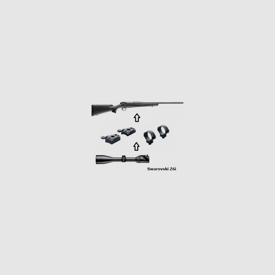 Mauser M18 + Swarovski Z6i 2,5-15x56 + Montage + ... Komplettpaket