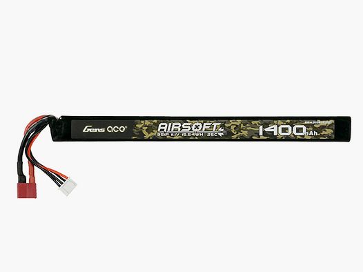 Gens Ace 25C 1400mAh 3S1P 11.1V Airsoft LiPo mit T-Stecker