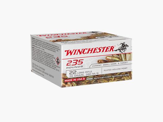 Winchester Super-X Copper Plated 36grs - 235Stk