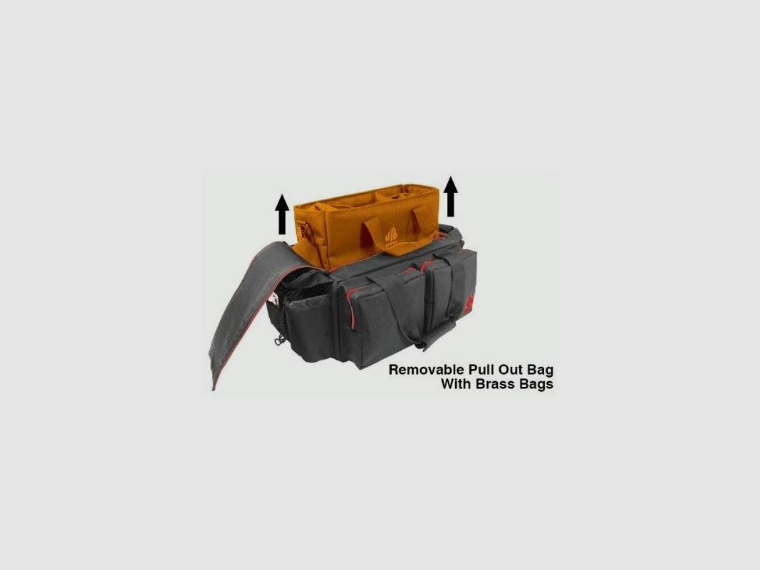 BORSONE UTG BORSONE RANGE 23"X8"X16" ZWART/CRIMSON, afbeelding 3 van 9