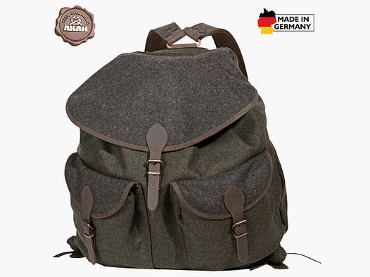 Zaino in loden AKAH verde/grigio