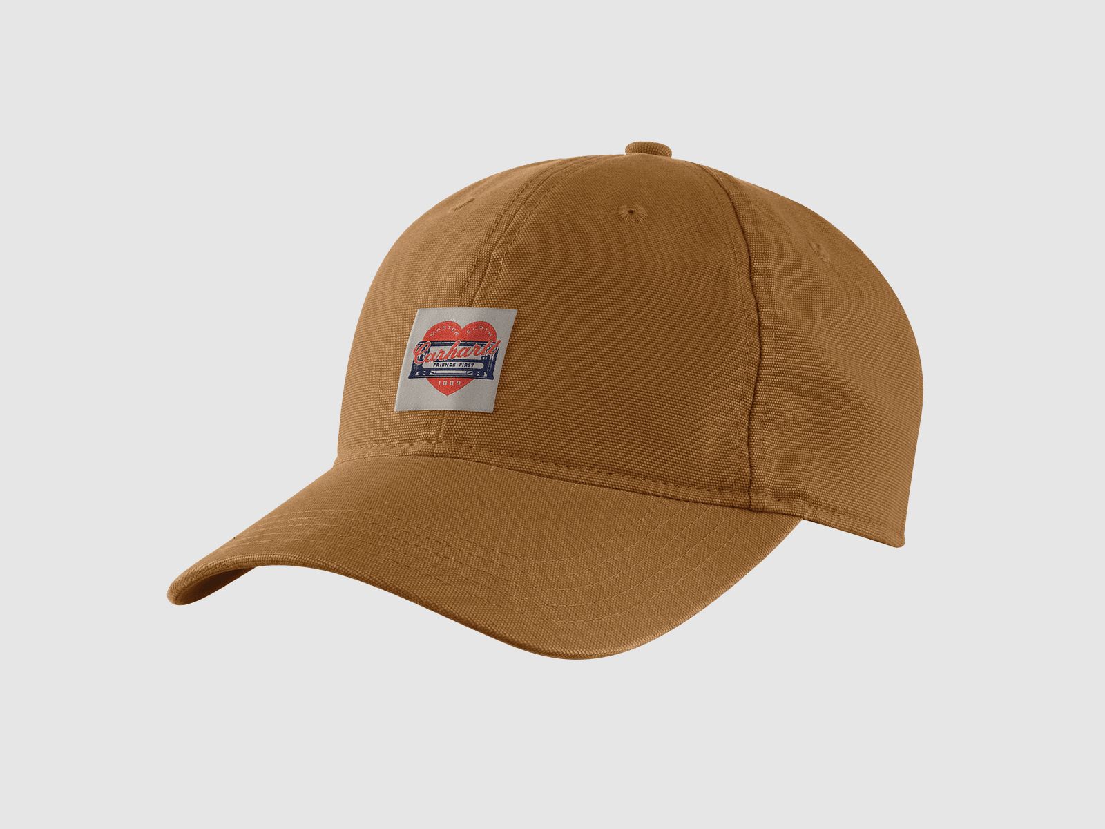 Carhartt Heart Patch Canvas Cap Kobiety Carhartt Brązowy