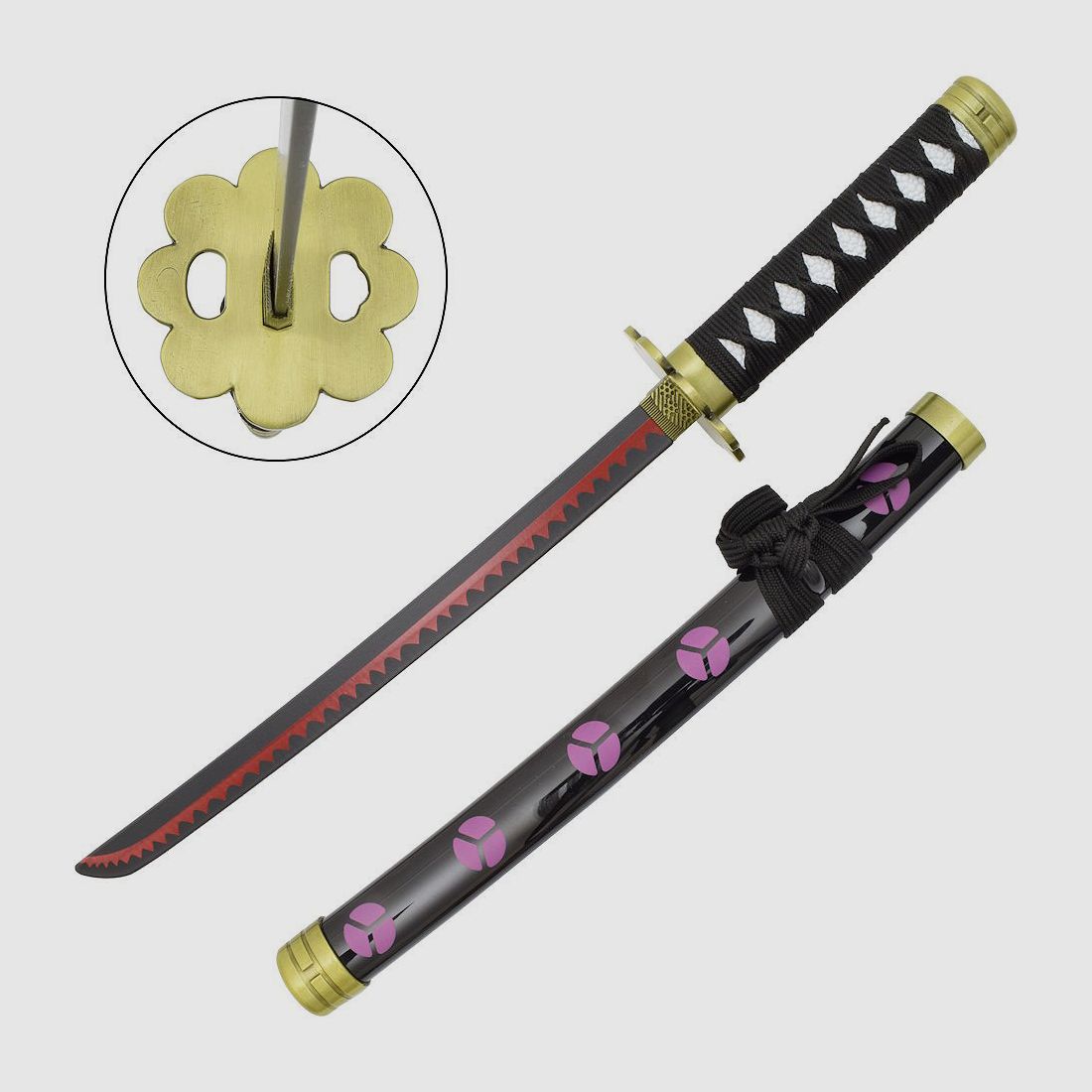 Mini Katana Zoro Shusui z osłoną