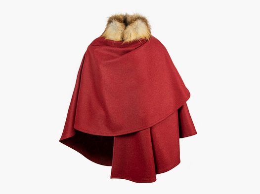 Loden cape "Forest Fairy", red